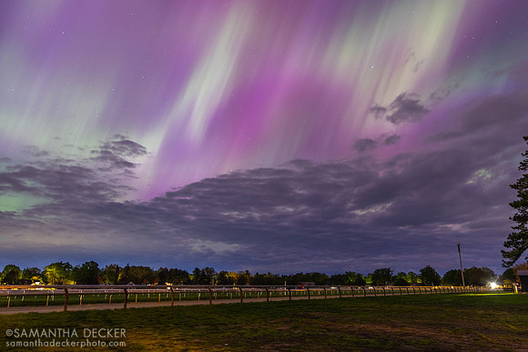 Aurora borealis at the Oklahoma Track